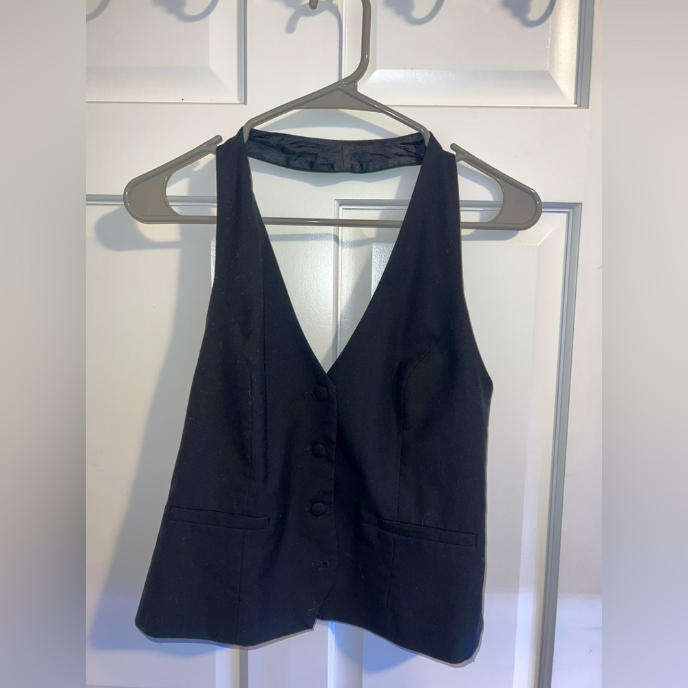 Black Halter Top